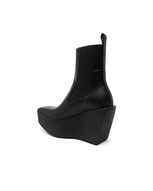 Rick Owens Black Wedges