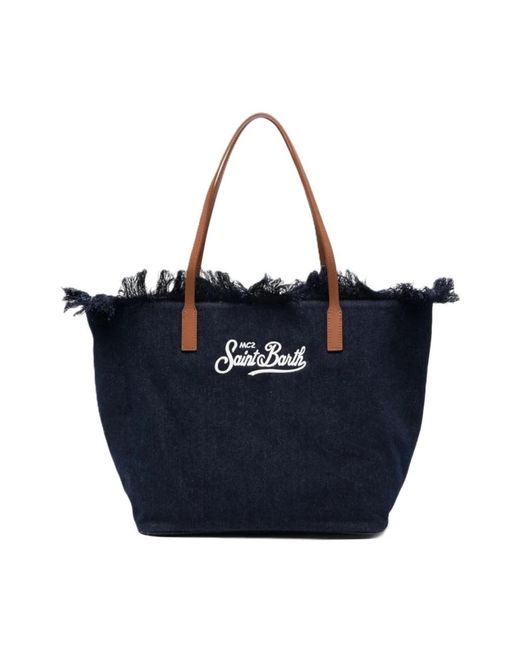 Mc2 Saint Barth Blue Shopping Bags