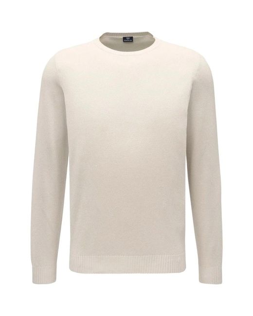 Fedeli Rundhals jersey argentinien modell in White für Herren