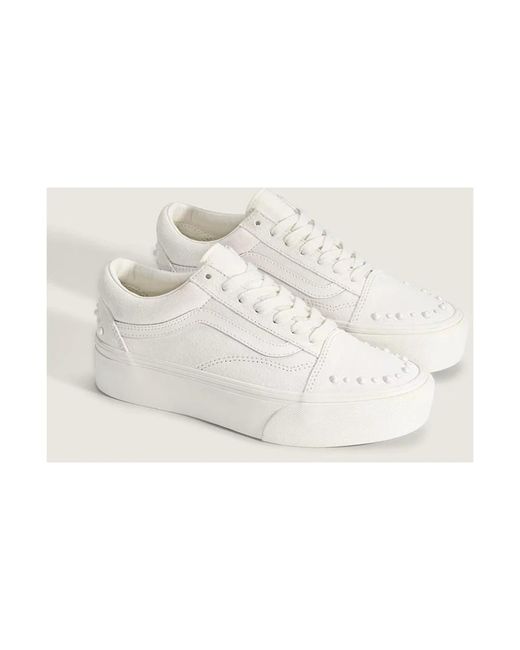 Vans Old Skool Platform in het White