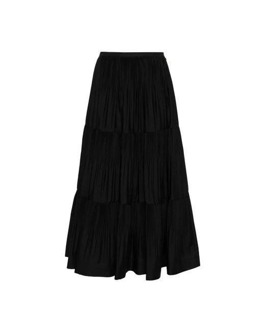 Falda plisada negra Patrizia Pepe de color Black