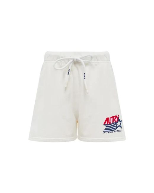 Autry White Short Shorts