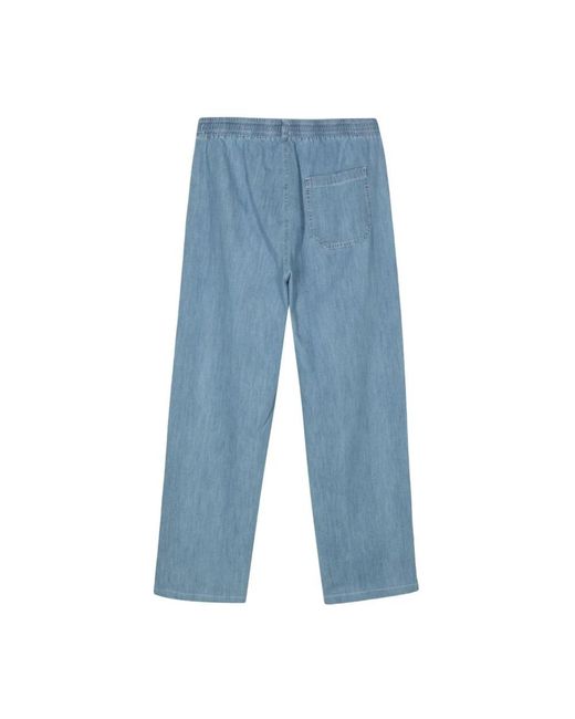 A.P.C. Blue Wide Trousers for men