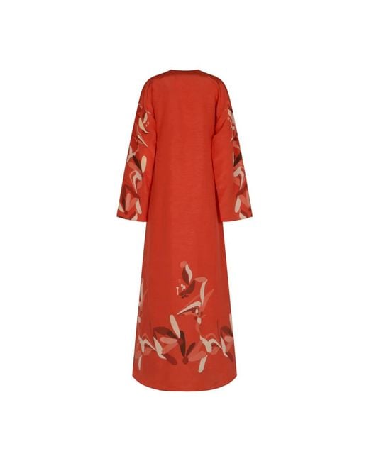 Raquel Diniz Red Midi Dresses