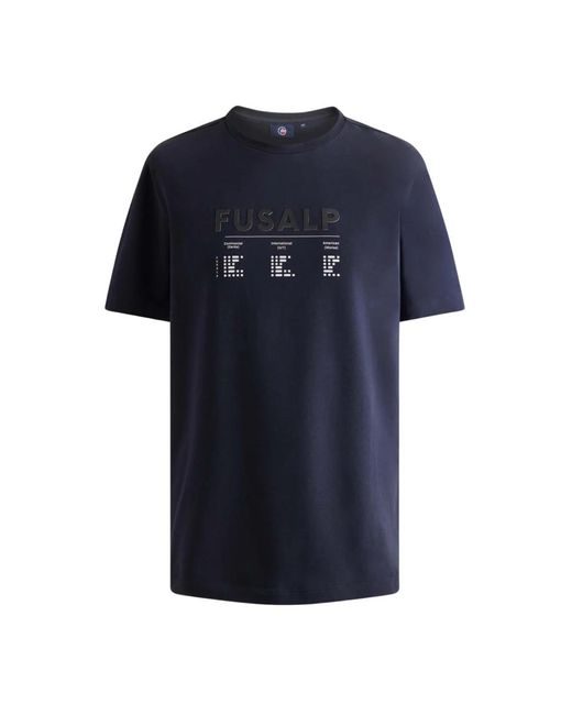 Magliette classica in codice morse di Fusalp in Blue da Uomo
