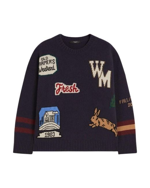 Weekend by Maxmara Blue Stilvolle Sweaters Kollektion