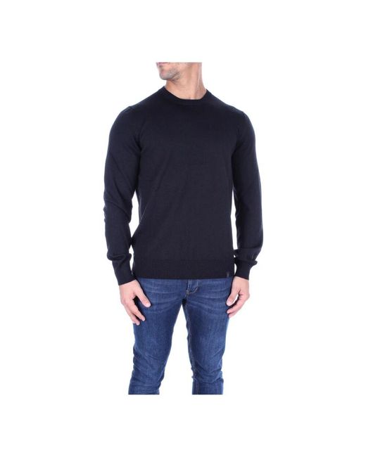 Fay Schwarzer logo pullover in Blue für Herren