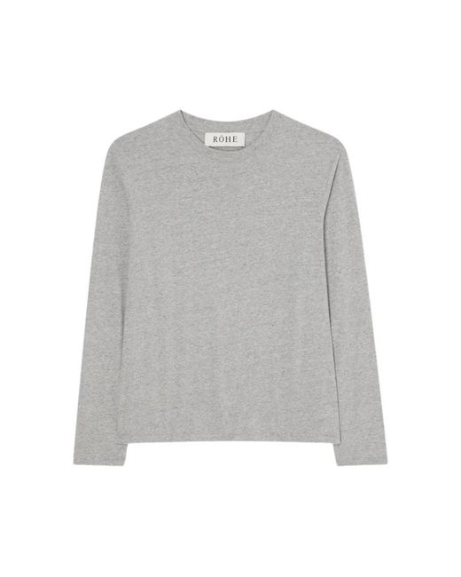 Rohe Gray Long Sleeve Tops