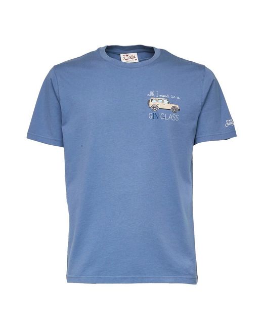 Mc2 Saint Barth Blue T-Shirts for men