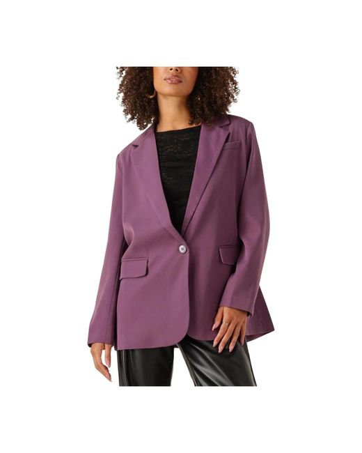 Ydence Jassen ,Paars ,Paarse Maisie Blazer Voor Stijlvolle Vrouwen in het Purple