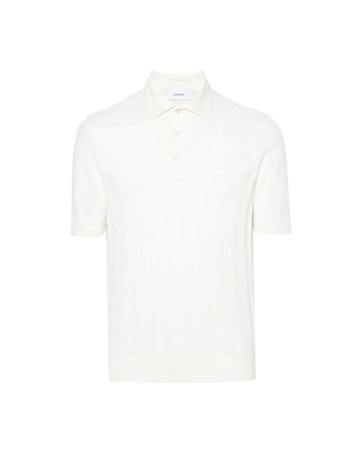 Lardini White Polo Shirts for men