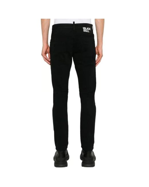 DSquared² Black Slim-Fit Trousers for men