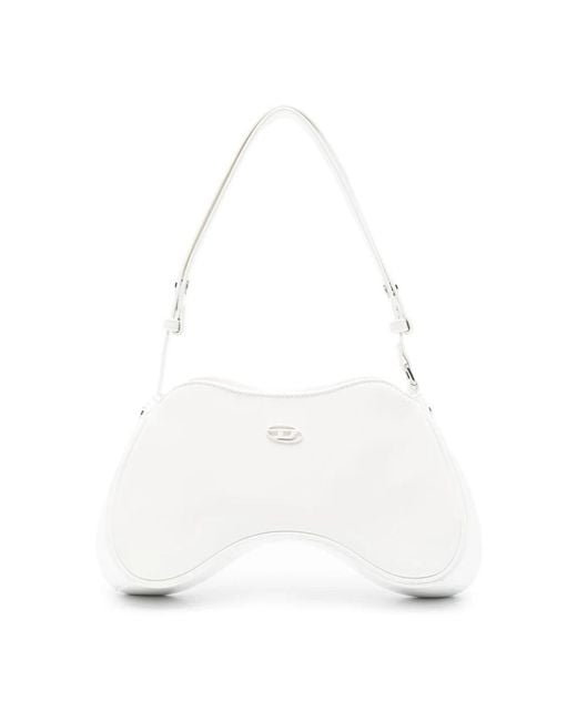 DIESEL White Shoulder Bags