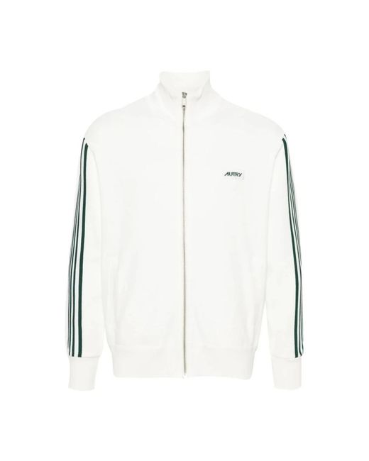 Autry Hoodies & Sweatvesten ,Nylon Logo Jacket in het White