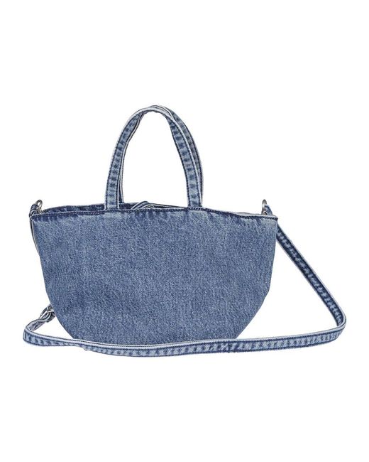 Alexander Wang Blue Stilvolle punch tote tasche