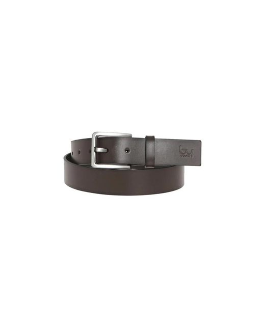 Byblos Accessoires ,Bruin ,Leer Fashion Riem in het Gray voor heren