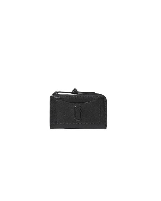 Marc Jacobs Black Top Zip Multi Wallet