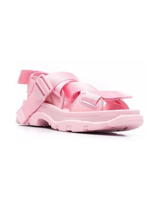 Alexander McQueen Pink Flat Sandals