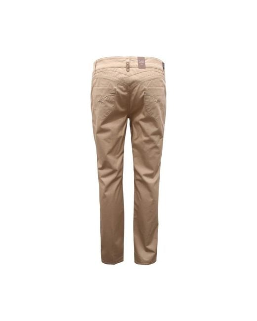 Trussardi Natural Slim-Fit Trousers