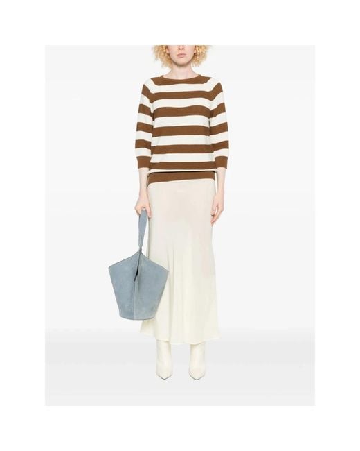Max Mara Round-Neck Knitwear in het Brown