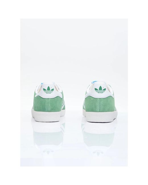 Adidas Perforierte gazelle sneakers mit modell-print in Green für Herren