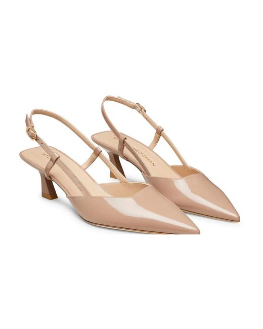 Stuart Weitzman Natural Vinnie 50 slingback