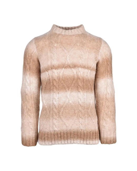 Daniele Alessandrini Pink Round-Neck Knitwear for men
