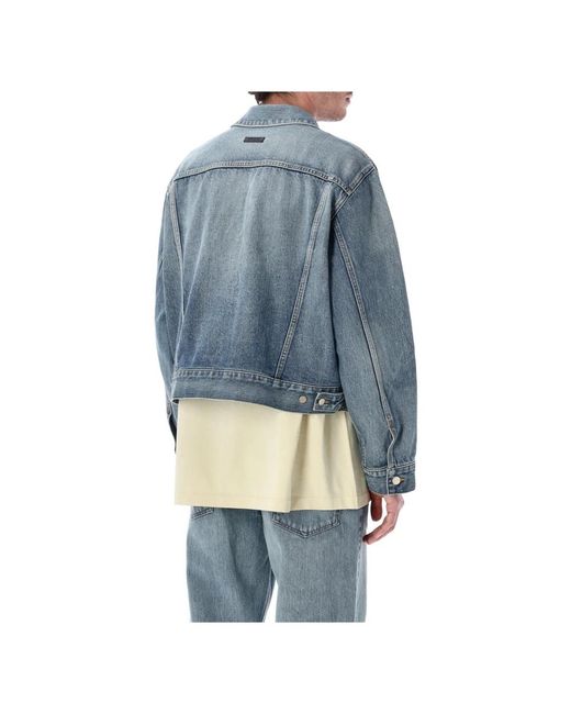 Fear Of God Blue Denim Jackets for men