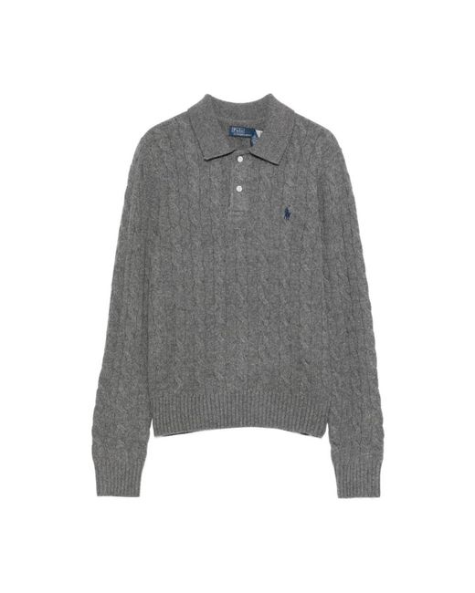 Polo Ralph Lauren Gray Round-Neck Knitwear