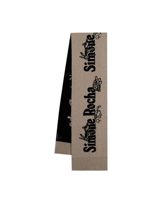Simone Rocha Winter Scarves in het Brown