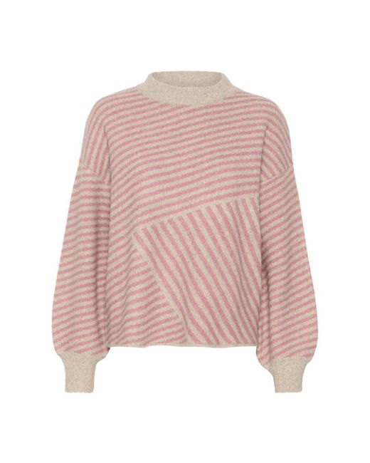 Turtlenecks Kaffe de color Pink