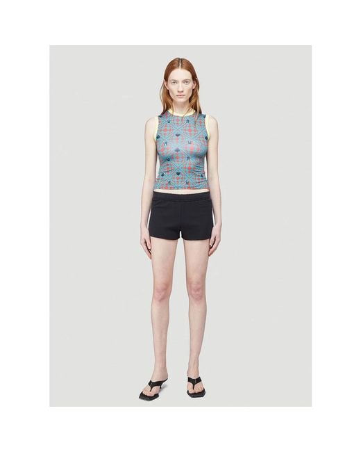 Maisie Wilen Blue Sleeveless Tops