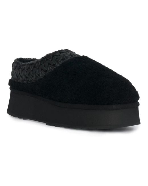 Mou Black Slippers