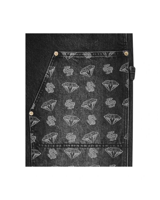 BBCICECREAM Gray Loose Fit Jeans for men