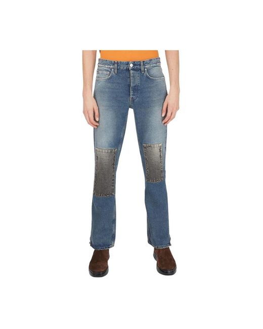 (DI)VISION Blue Straight Jeans for men