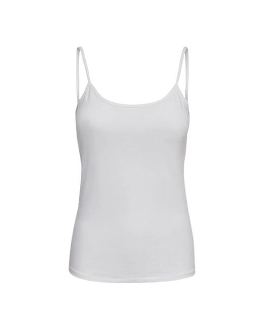 ONLY Gray Sleeveless Tops
