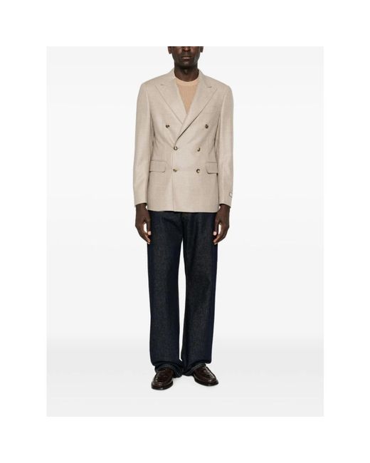 Canali Jassen ,Blazers in het Natural voor heren