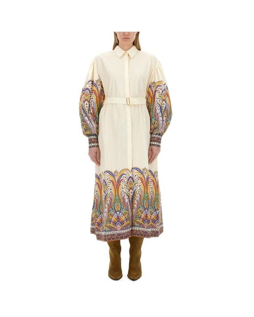 Etro Natural Shirt Dresses