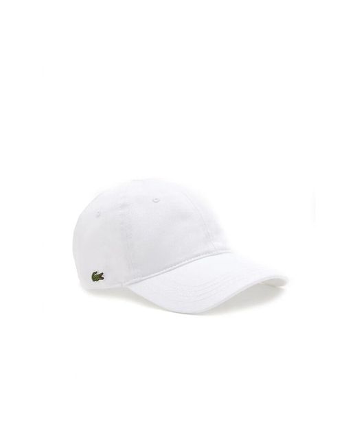 Lacoste Baseball cap twill baumwolle bio in White für Herren