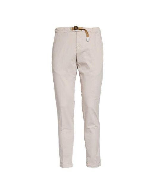 White Sand Gray Slim-Fit Trousers for men