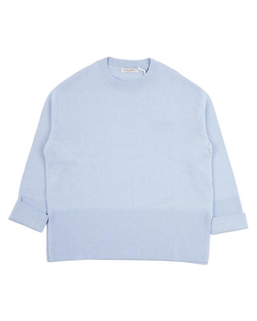 La Fileria Blue Round-Neck Knitwear