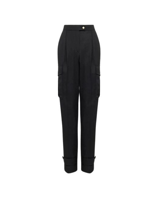 Alexander McQueen Black Tapered Trousers