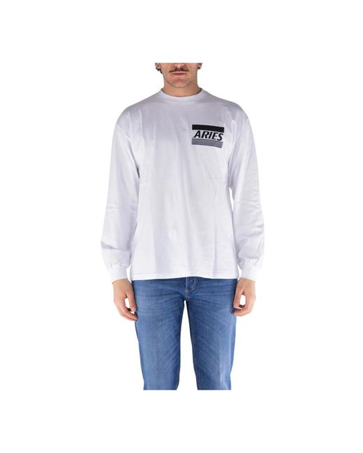 Aries Long Sleeve Tops in het Blue voor heren
