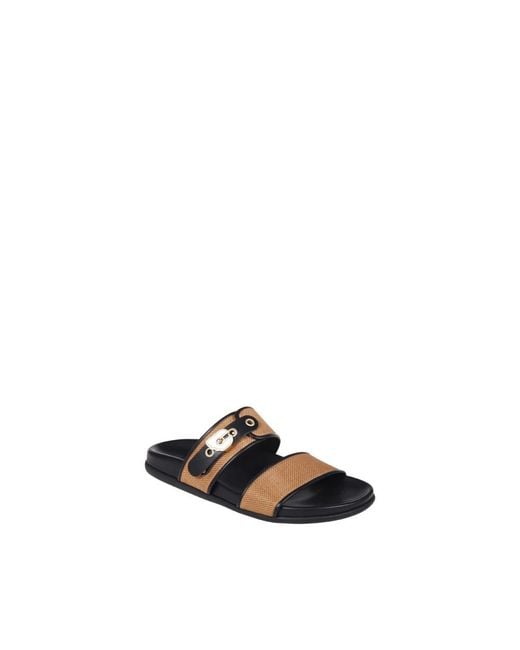 Ancient Greek Sandals Brown Sliders