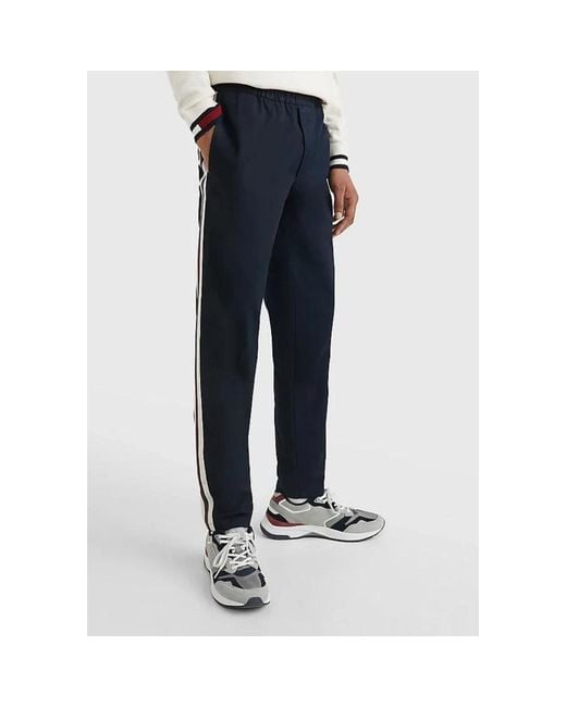 Tommy Hilfiger Blue Slim-Fit Trousers for men