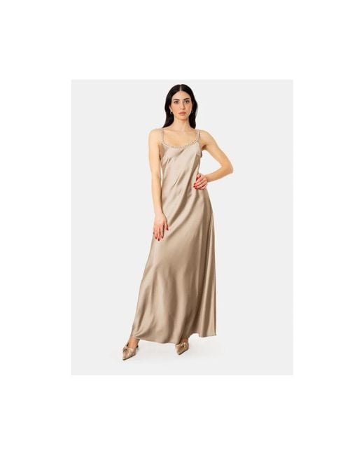 Maxi Dresses D.exterior de color Natural