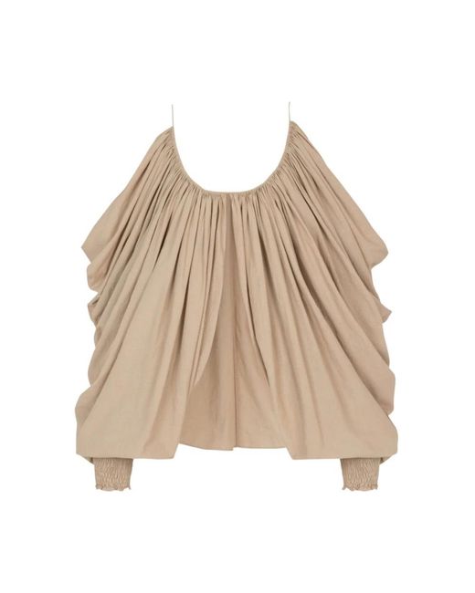 Balmain Natural Sleeveless Tops