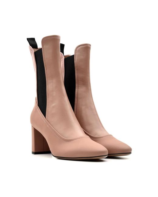 L'Autre Chose Brown Heeled Boots