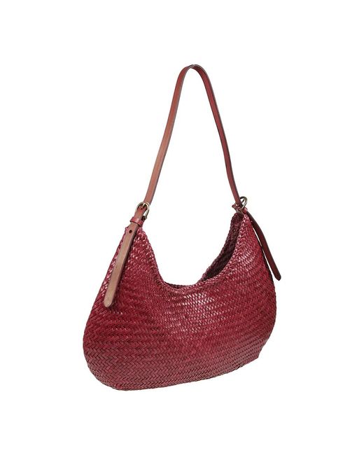 Dragon Diffusion Brown Handgewebte Schwarze Schultertasche