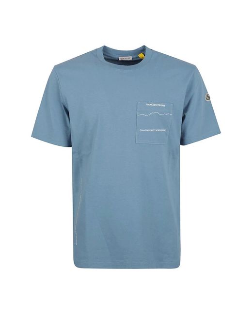 Moncler Genius t-shirts und polos in Blue für Herren